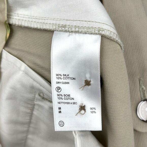 Tommy Bahama Silk Beige Flat‎ Front Belt Loops Formal Trousers Mens Size 35x32 - Picture 4 of 7